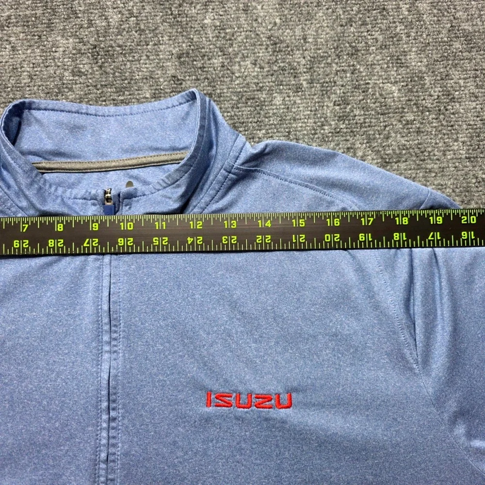 Johnnie-O Men's Large Blue‎ Quarter Zip Pullover Isuzu Performance Golf Shirt